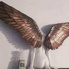 Minimalist Angel Wings Wall Sculpture