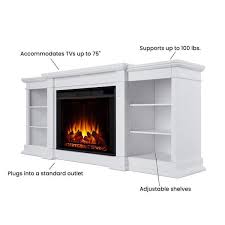 Real Flame Eliot Grand Electric Fireplace Entertainment Center White