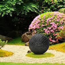 Cast Stone Lattice Garden Ball