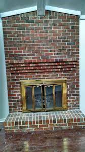 My Painted Brick Fireplace 3 Years