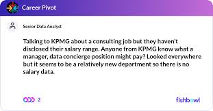 Talking To Kpmg About A Consulting Job