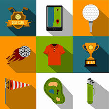 Golf Club Set Vector Art Png Images