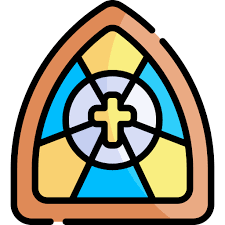 Stained Glass Kawaii Lineal Color Icon