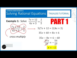 Gen Math Solving Rational Equations