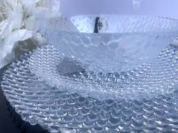 Clear Honeycomb Bubble Glass 12 Pc