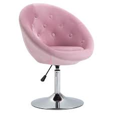 Homcom Pink Modern Makeup Vanity Chair
