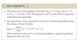 Power Law Of Logarithm