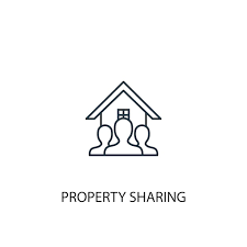 Property Sharing Concept Line Icon