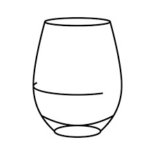 Goblet Wine Glass Line Icon Vector