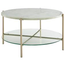 Coffee Table With White Faux Marble