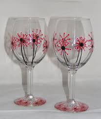 Hand Painted Dandelion Flower Wine
