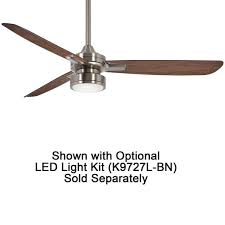 Minka Aire F727 Rudolph 52 Ceiling Fan Brushed Nickel Medium Maple