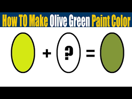 How To Make Olive Green Paint Color