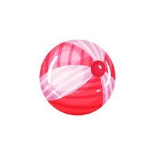 Cartoon Icon Of Inflatable Ball For
