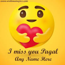 Pagal Greeting Card With Name Editor