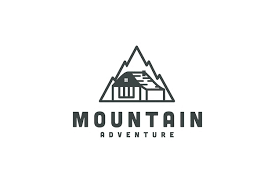 Mountain Adventure Room Home Logo Icon