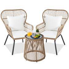 3 Piece Patio Conversation Bistro Set