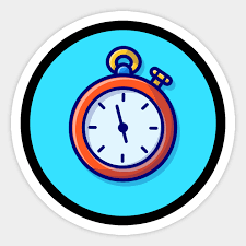 Stopwatch Timer Cartoon Vector Icon