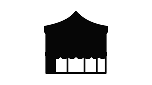 Icon Set Of Various Types Event Tent
