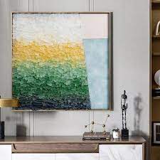 600mm Coastal Square Sea Glass Wall Art