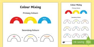 Colour Mixing Worksheet Worksheet