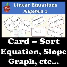 Linear Equation Card Sort Activity