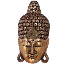 Golden Buddha Mask Sculptures In Australia