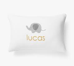 Elephant Icon Personalization Pillow