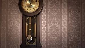 Wall Clock With Pendulum Stock