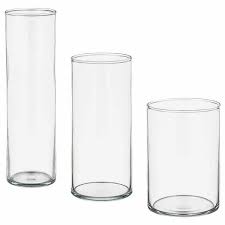 Clear Cylinder Glass Vases Shape
