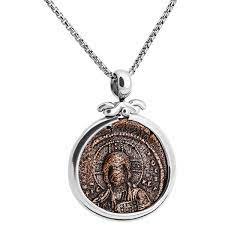 Ancient Coin Pendant Image Of Christ