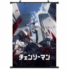 Chainsaw Man Anime Scroll Poster Manga