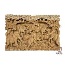 Handmade 3d Wood Carving Relief