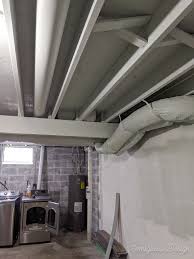 Paint An Unfinished Basement Ceiling