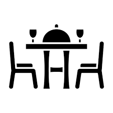 Dining Table Glyph Icon 4588446 Vector