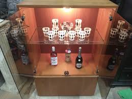 Liquor Cabinet With Glass Doors