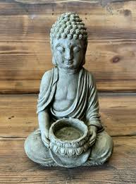 Stone Garden Tea Light T Light Buddha