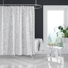 Grey And White Boho Shower Curtains