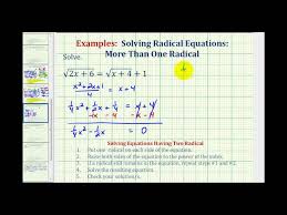 Ex 7 Solve Radical Equations Two