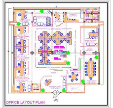 Office Furniture Layout Plan Dwg