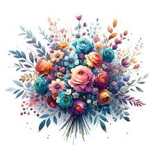 Flat Icon As Bouquet Brilliance As A