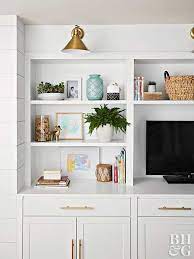 Bhg Makeover Diy Custom Built In Wall