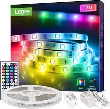 Lepro 12m Led Strip Lights Rgb Colour