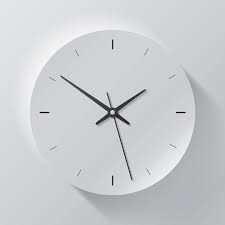 Clock Icon In Realistic Style Timer On