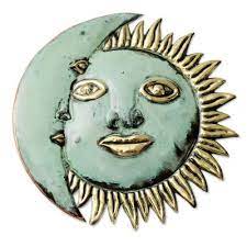 Sun And Moon Copper And Bronze Wall Art
