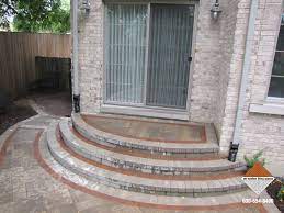 Front Entry Patio Stone Steps Dm
