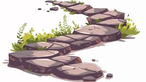 Flat Icon Of Paving Path For
