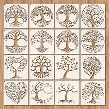 Tree Stencil Reusable Tree Life Pattern