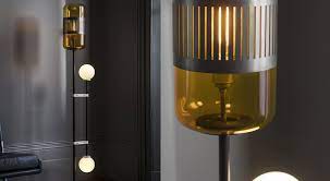 Lizak Floor Lamp Bronze And Amber