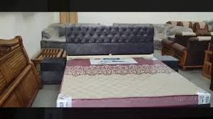 King Size Upholstered Bed With Side Box